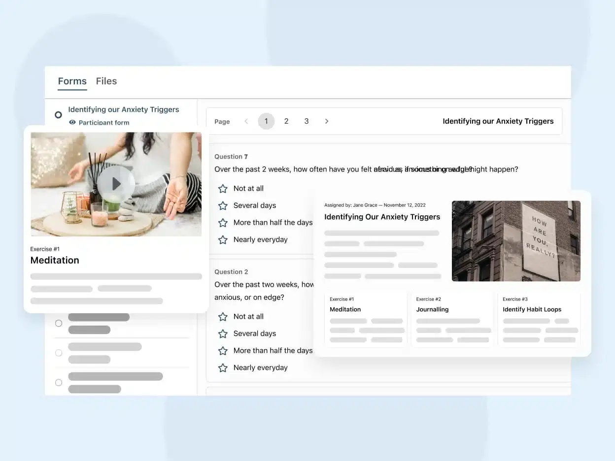 example of customized portal for patient reported outcome measures